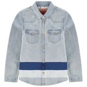 SCOTCH and SODA boys snap front shirt with stripes. Boys size 16